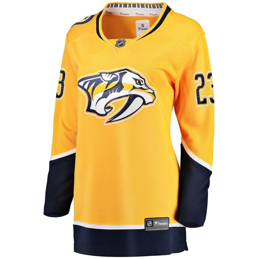 Rocco Grimaldi Nashville Predators Branded Women's Home Breakaway Player Jersey – Gold