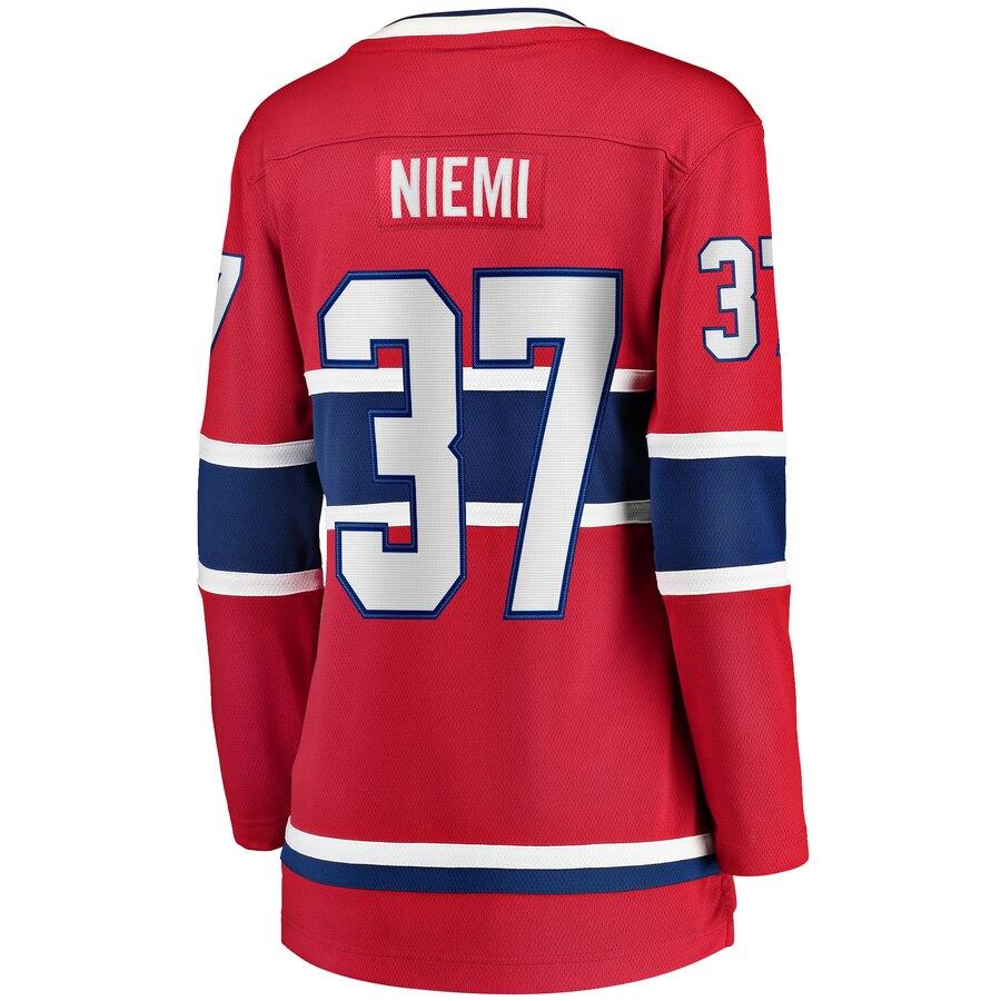 Antti Niemi 37 Montreal Canadiens Women's Red Home Breakaway Player Jersey