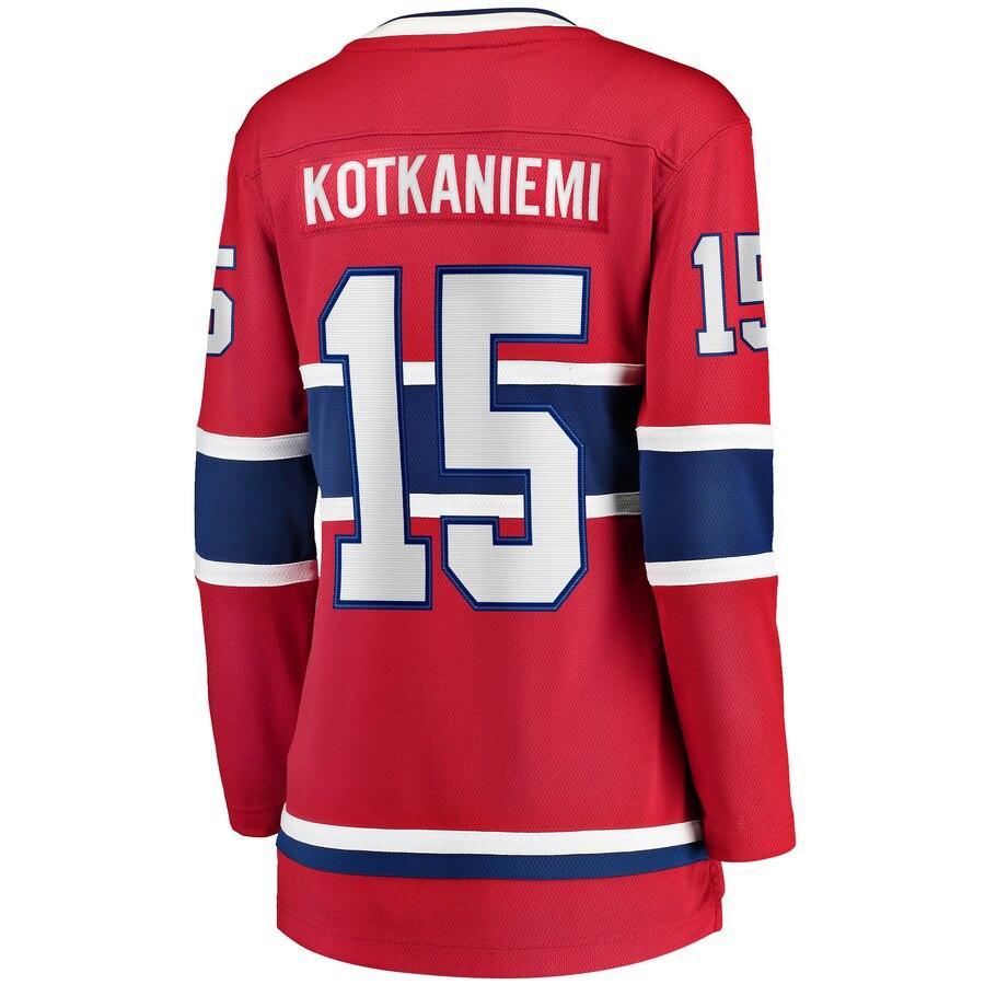 Jesperi Kotkaniemi Montreal Canadiens Branded Women's Home Breakaway Player Jersey – Red