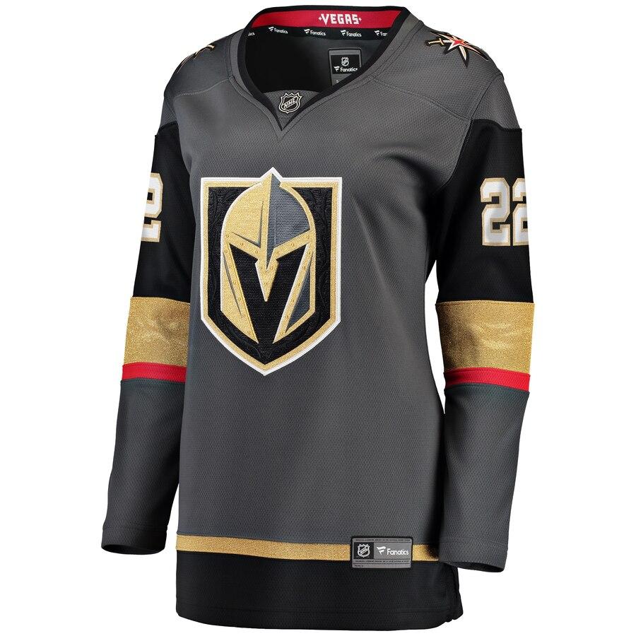 Nick Holden 22 Vegas Golden Knights Women's Black Home Breakaway Player Jersey