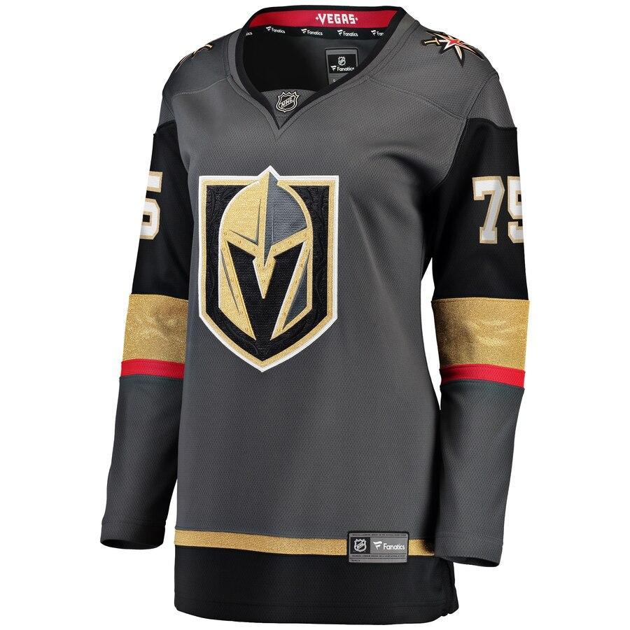 Ryan Reaves Vegas Golden Knights Branded Women's Home Breakaway Player Jersey – Black