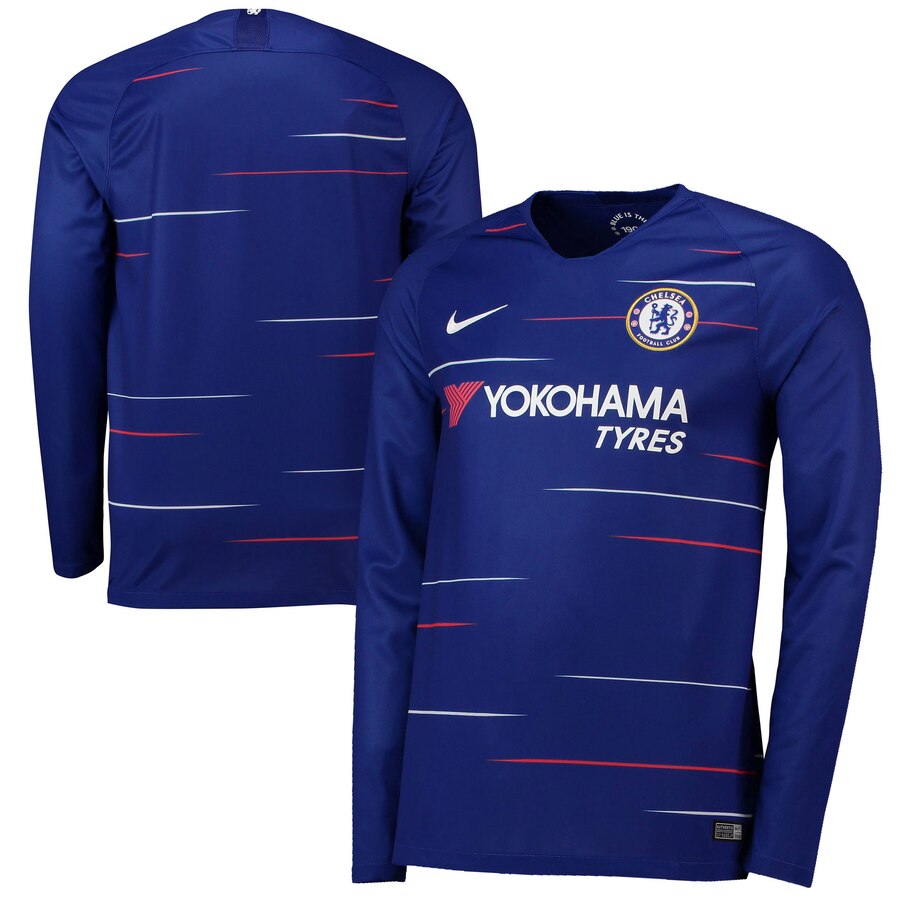 2018/2019 Home Replica Long Sleeve Jersey – Blue