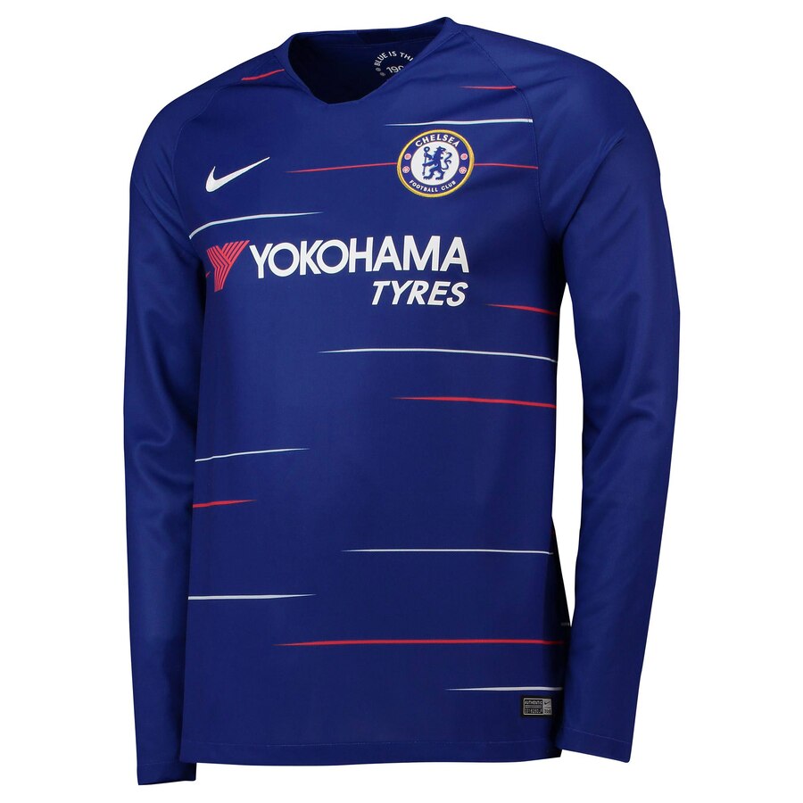 2018/2019 Home Replica Long Sleeve Jersey – Blue