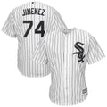 Eloy Jimenez 74 Chicago White Sox Home Cool Base Player Replica Jersey – White/Black