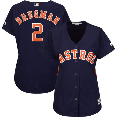 Alex Bregman Houston Astros Women's Navy Alternate Cool Base Player Jersey