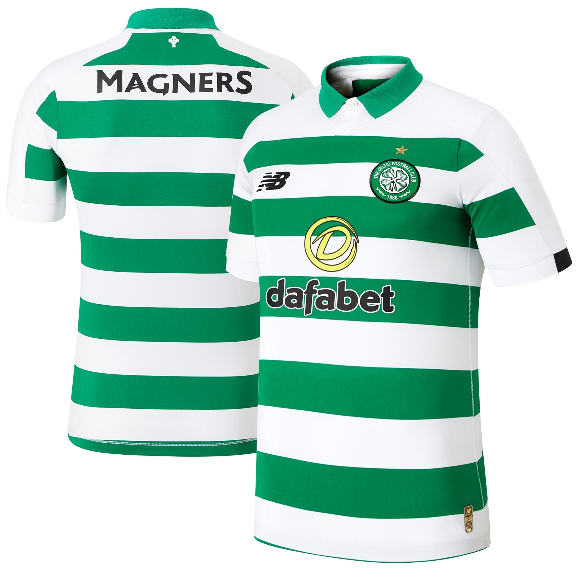Celtic New Balance 2019/20 Home Elite Authentic Jersey - Green/White
