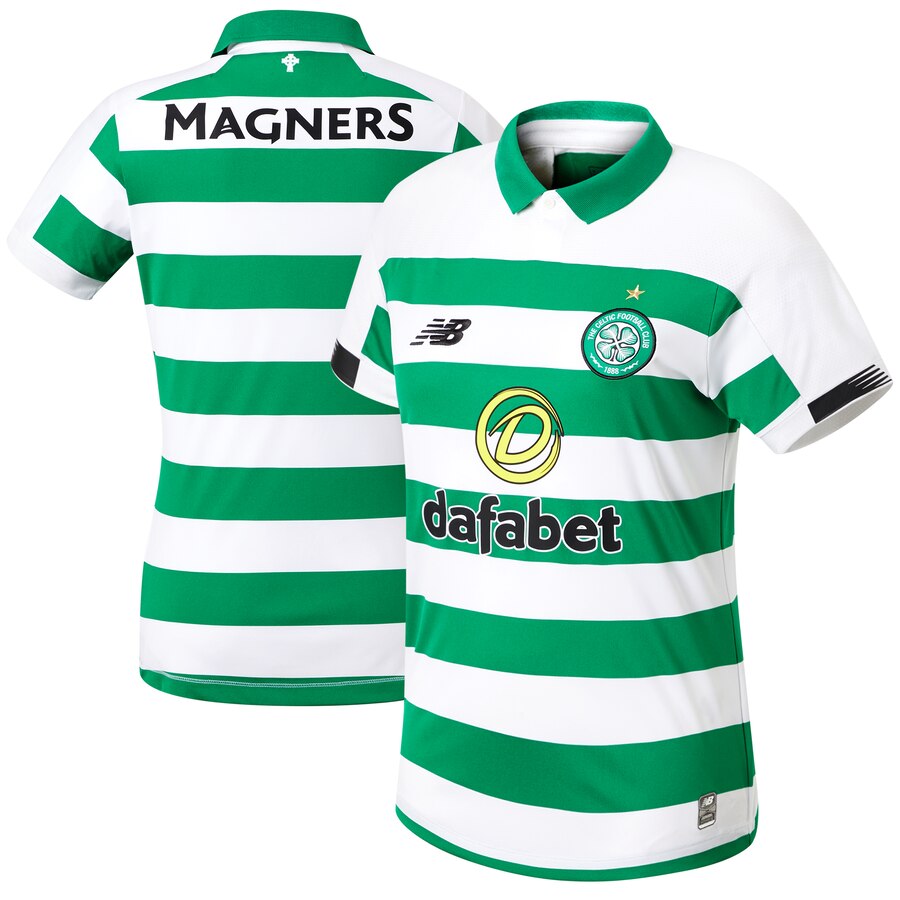 Celtic New Balance Women's 2019/20 Home Replica Jersey - Green/White