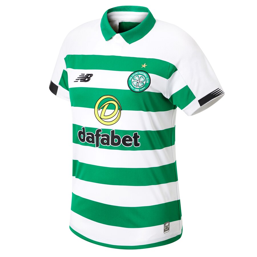 Celtic New Balance Women's 2019/20 Home Replica Jersey - Green/White