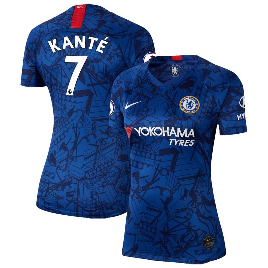 N'Golo Kante Women's 2019 Home Breathe Stadium Replica Jersey – Blue