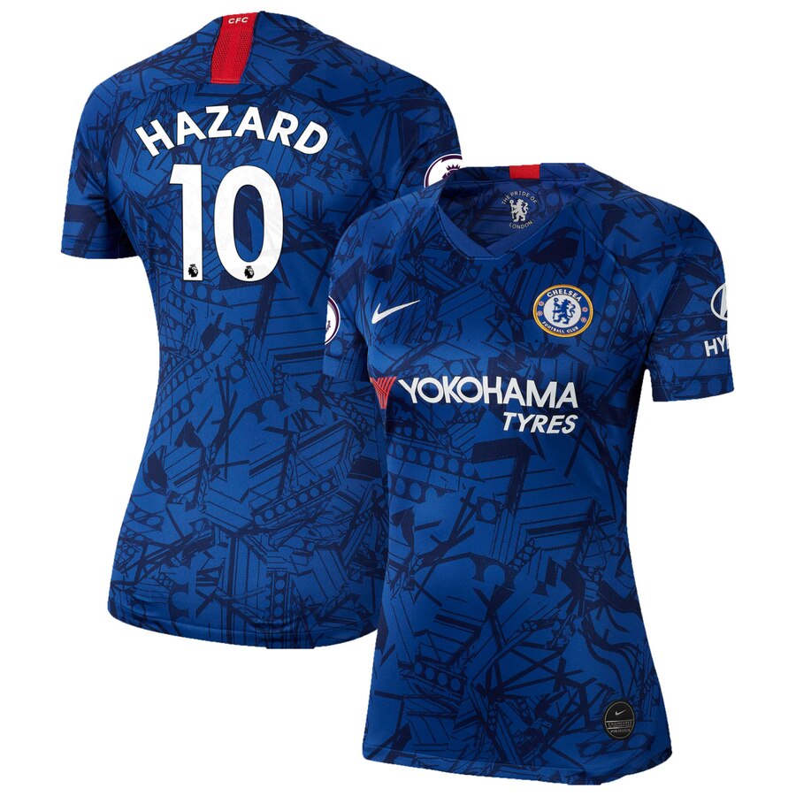 Eden Hazard Women's 2019 Home Breathe Stadium Replica Jersey – Blue