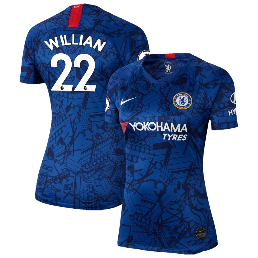 Willian Borges da Silva Women's 2019 Home Breathe Stadium Replica Jersey – Blue