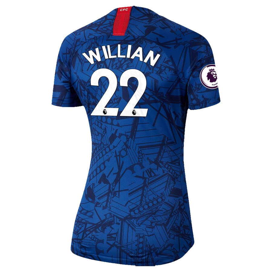 Willian Borges da Silva Women's 2019 Home Breathe Stadium Replica Jersey – Blue