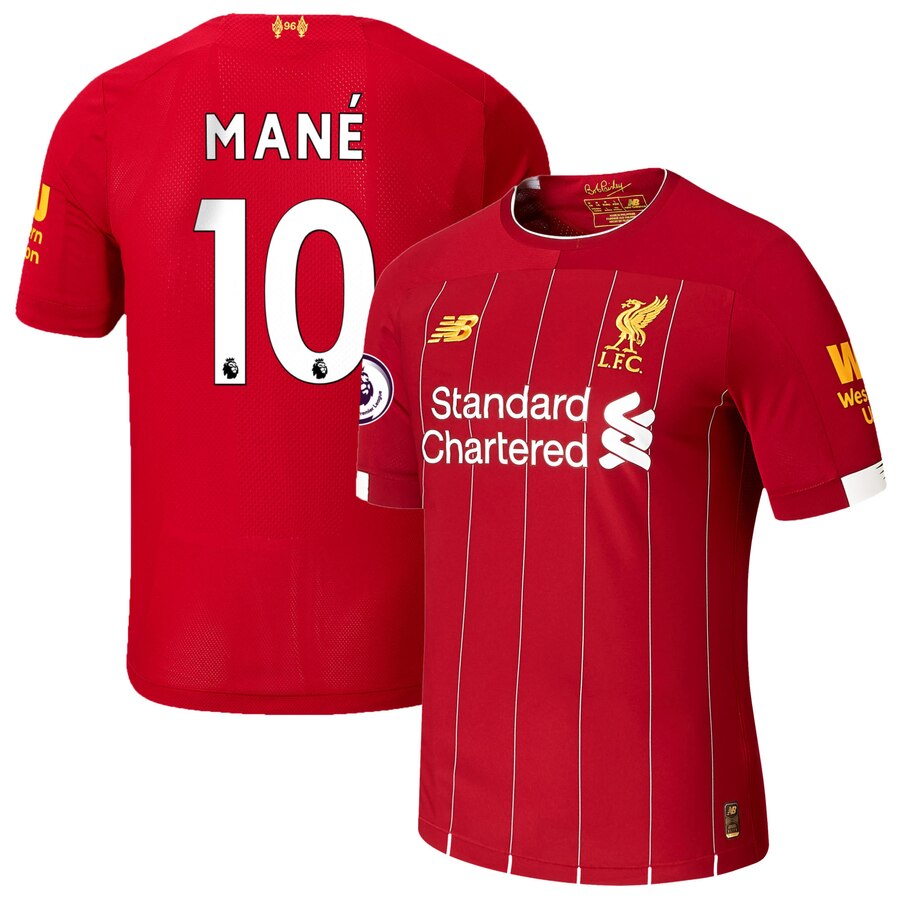 Sadio Mané New Balance 2019/20 Home Authentic Player Jersey – Red