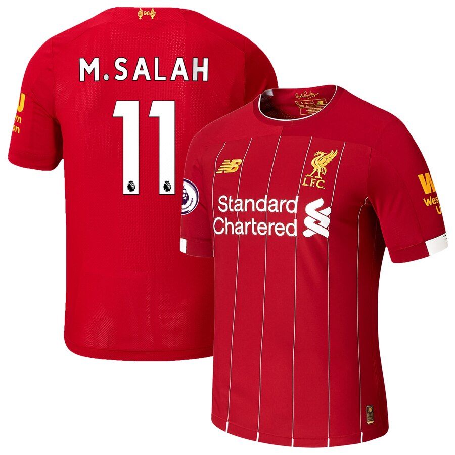 Mohamed Salah New Balance 2019/20 Home Authentic Player Jersey – Red