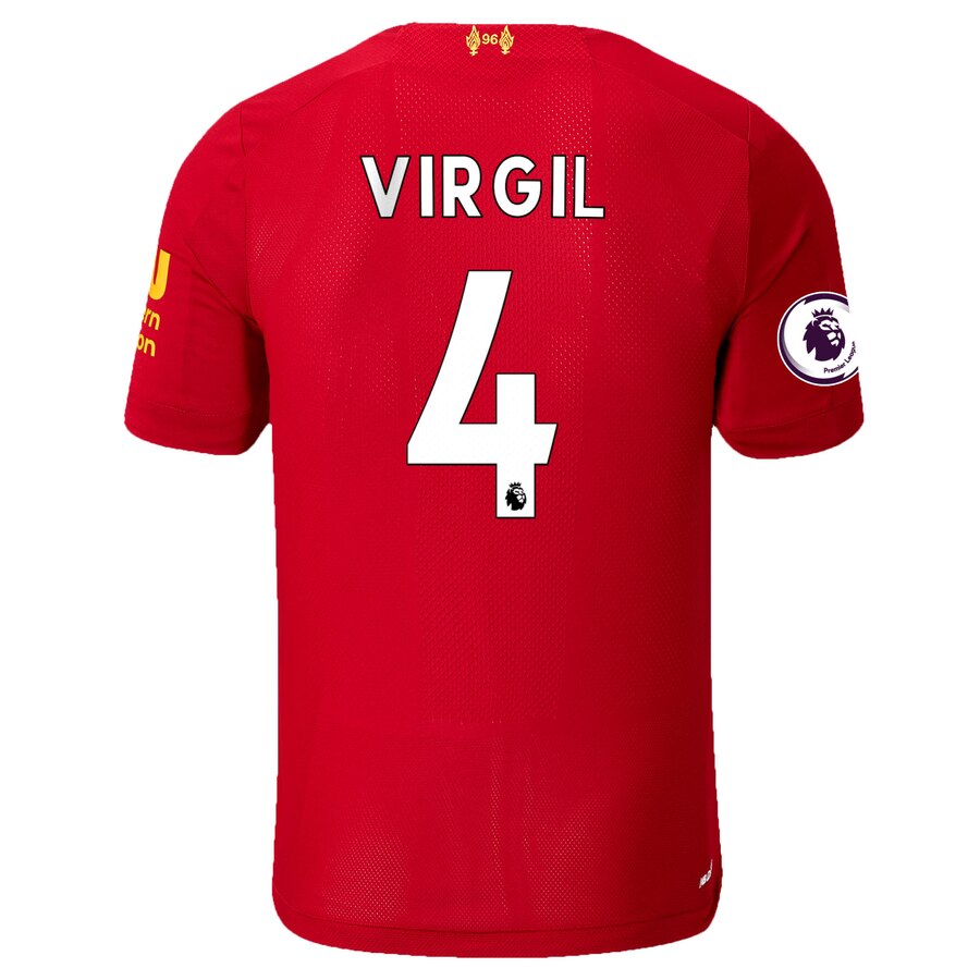 Virgil Van Dijk New Balance 2019/20 Home Replica Player Jersey – Red
