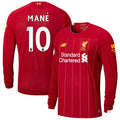 Sadio Mané New Balance 2019/20 Home Replica Player Long Sleeve Jersey – Red
