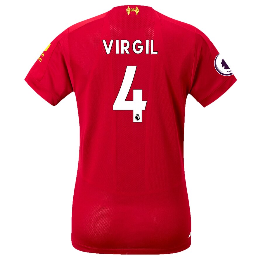 Virgil Van Dijk New Balance Women's 2019/20 Home Replica Player Stadium Jersey – Red