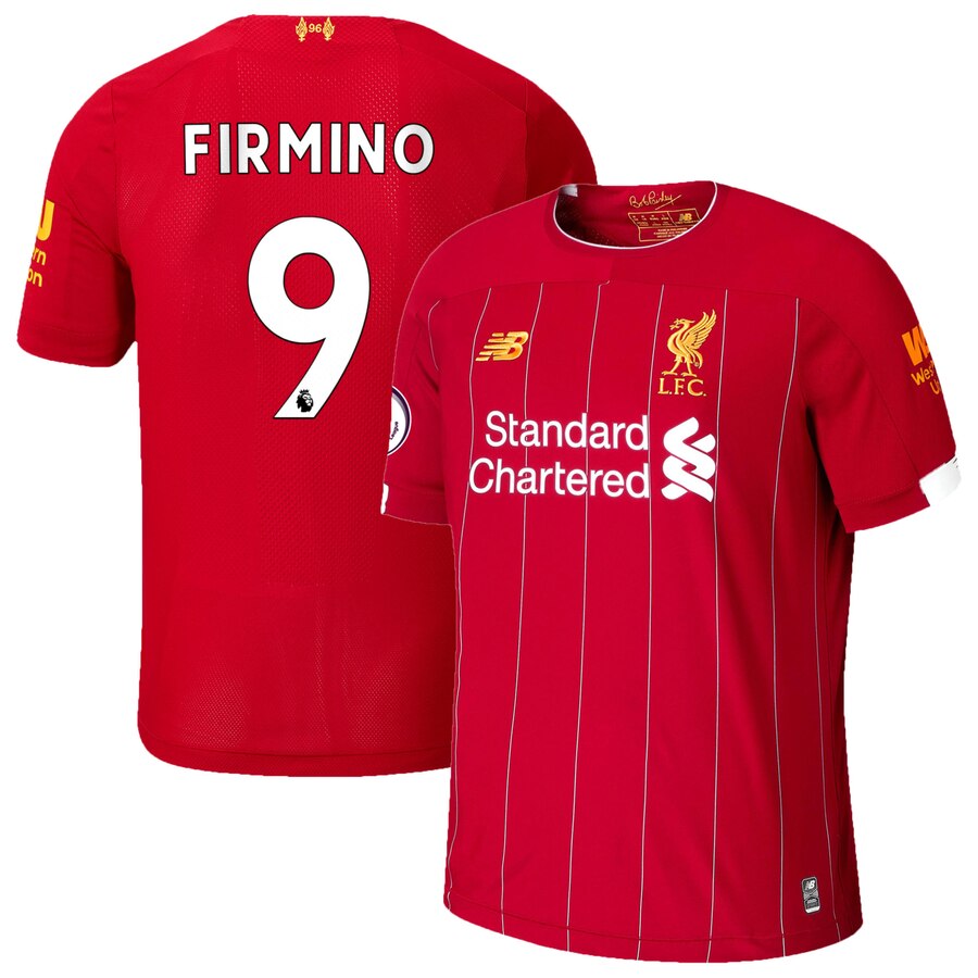 Roberto Firmino New Balance Youth 2019/20 Home Replica Player Stadium Jersey – Red