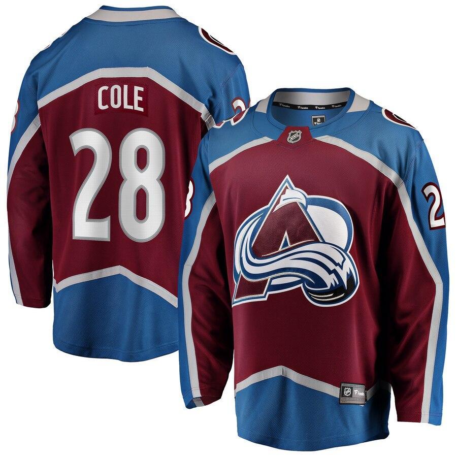 Ian Cole Colorado Avalanche Branded Home Breakaway Player Jersey – Maroon