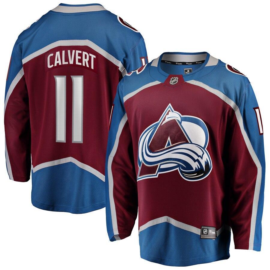 Matt Calvert Colorado Avalanche Branded Home Breakaway Player Jersey – Maroon