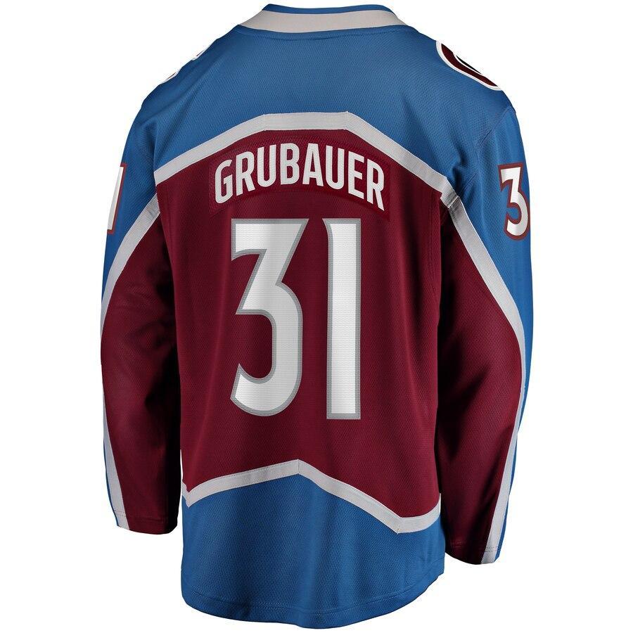 Philipp Grubauer Colorado Avalanche Branded Home Breakaway Player Jersey – Maroon