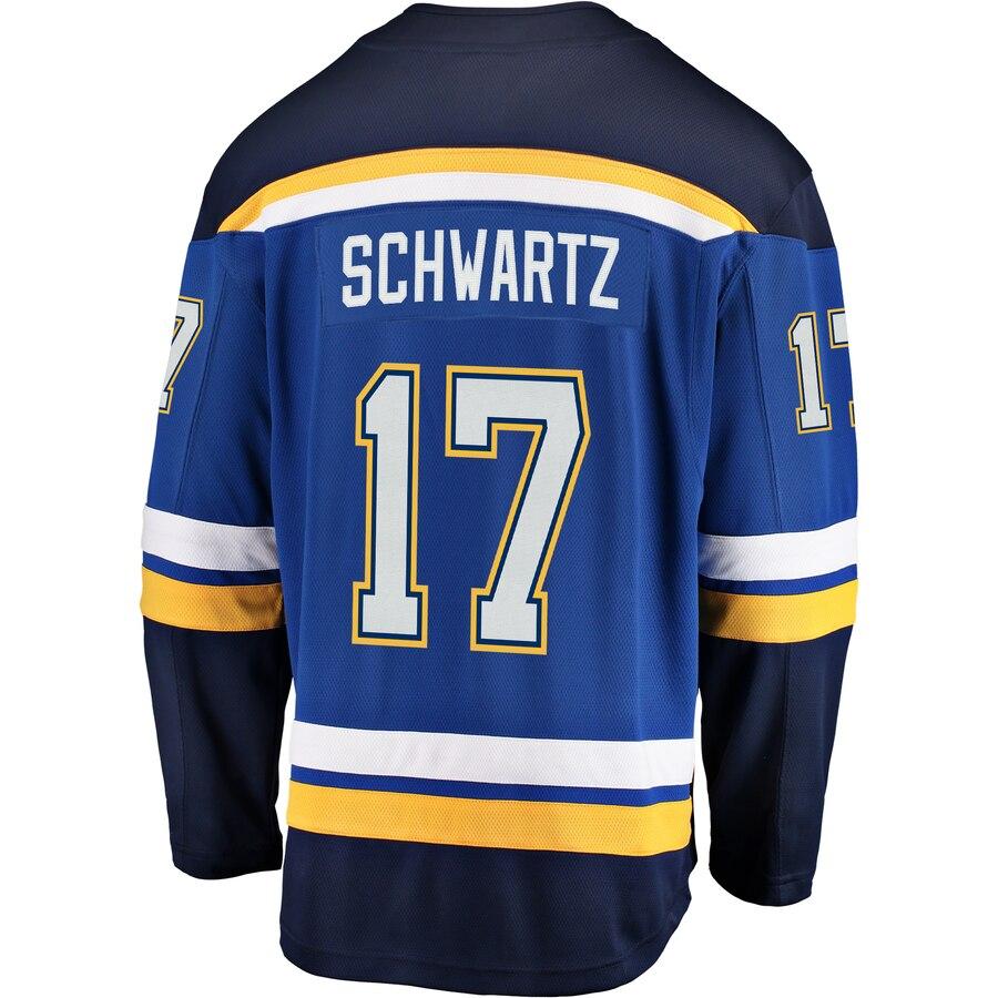 Jaden Schwartz 17 St. Louis Blues Youth Blue Breakaway Player Jersey