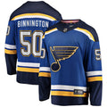 Binnington St. Louis Blues Branded Youth Breakaway Home Jersey – Blue