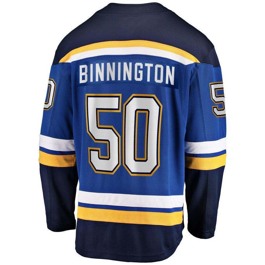 Binnington St. Louis Blues Branded Youth Breakaway Home Jersey – Blue