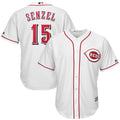 Nick Senzel Cincinnati Reds White Official Cool Base Player Jersey