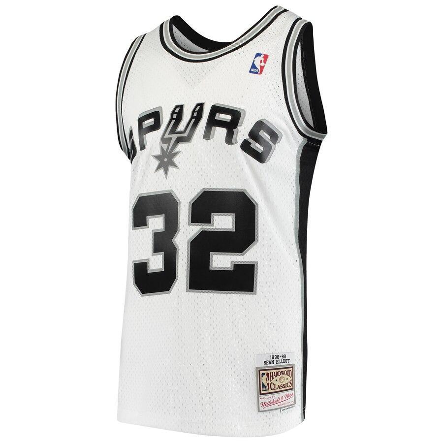 Sean Elliott San Antonio Spurs 1998-99 Hardwood Classics Swingman Jersey – White