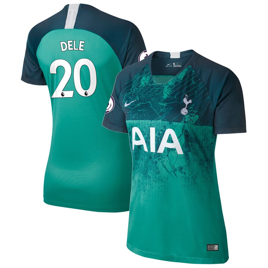 Dele Alli Women's 2018/19 Stadium Replica Third Player Jersey – Teal