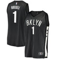 D'Angelo Russell Brooklyn Nets Fast Break Replica Jersey - Statement Edition – Black