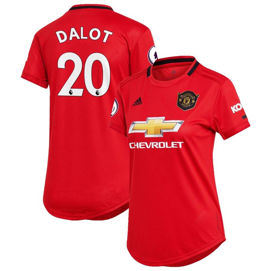 Diogo Dalot Women's 2019/20 Home Replica Player Jersey – Red