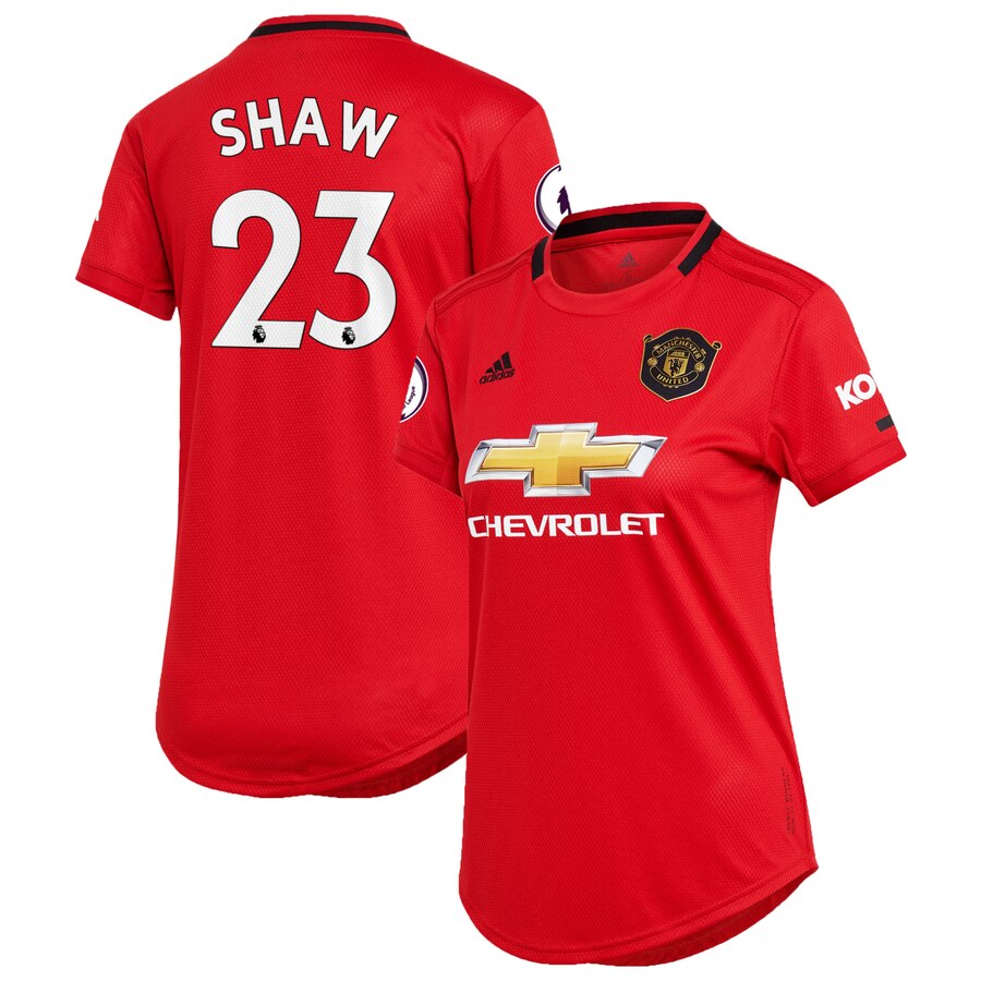 Luke Shaw Women's 2019/20 Home Replica Player Jersey – Red