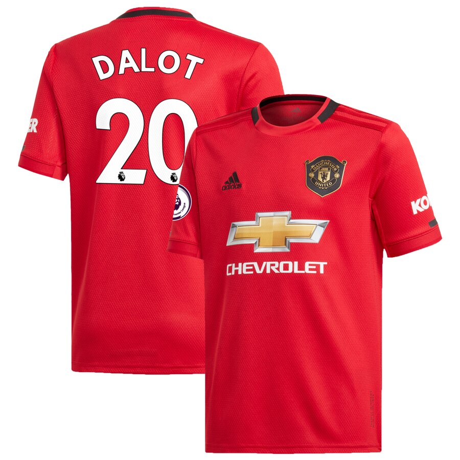 Diogo Dalot Youth 2019/20 Home Replica Player Jersey – Red