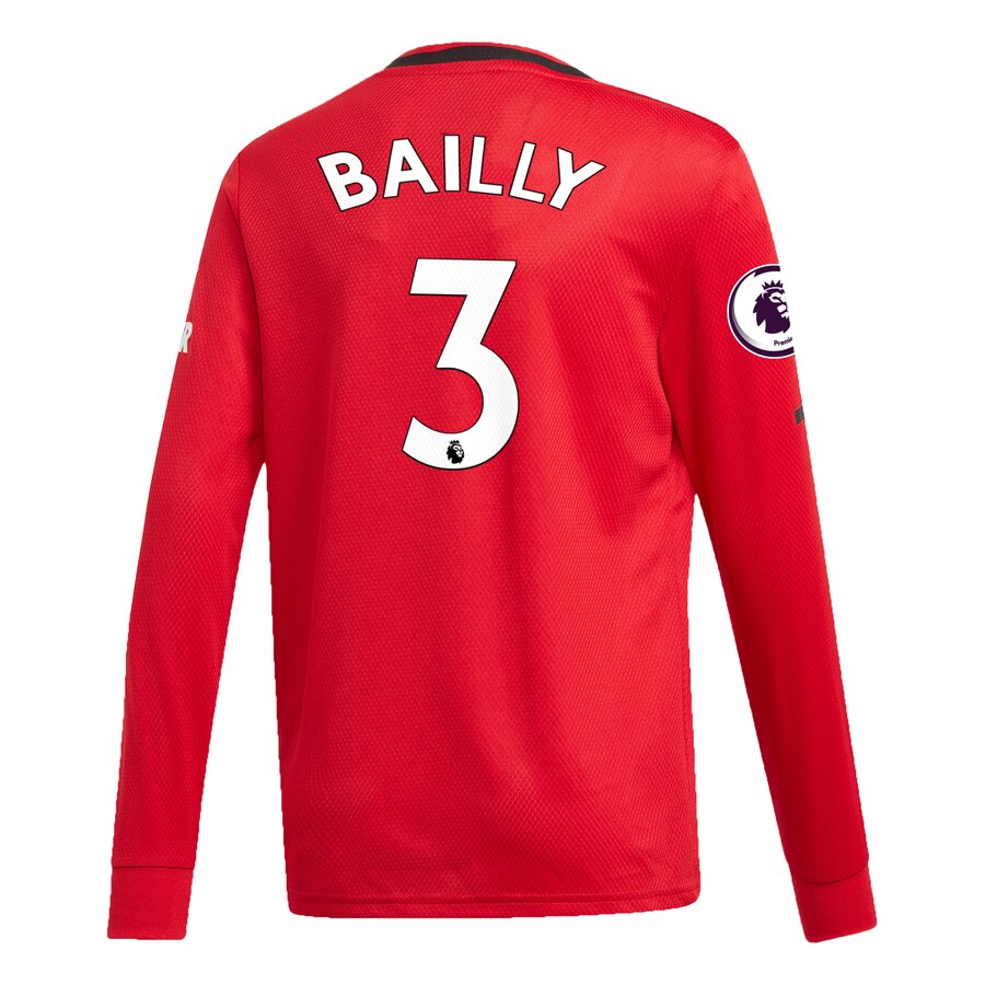 Eric Bailly Youth 2019/20 Home Replica Long Sleeve Player Jersey – Red