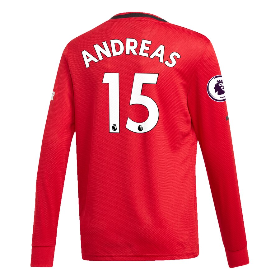 Andreas Pereira Youth 2019/20 Home Replica Long Sleeve Player Jersey – Red