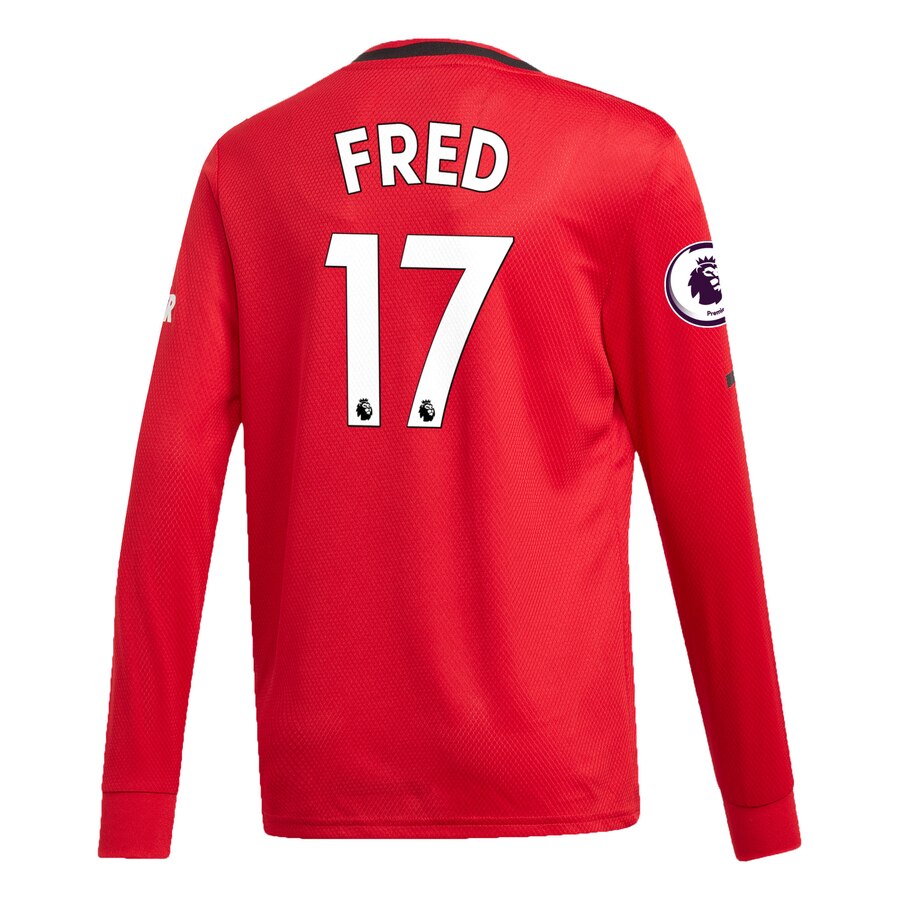 Fred Youth 2019/20 Home Replica Long Sleeve Player Jersey – Red