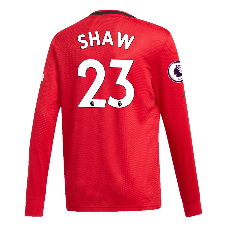 Luke Shaw Youth 2019/20 Home Replica Long Sleeve Player Jersey – Red