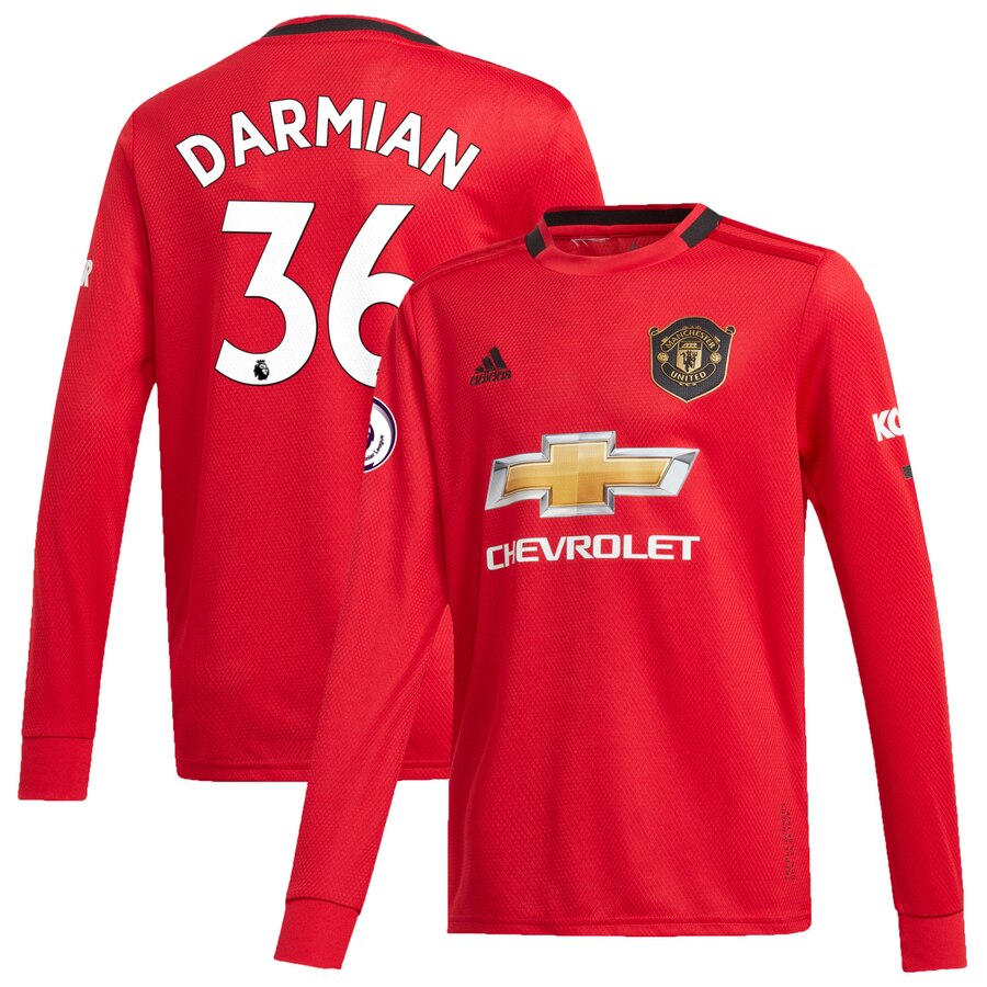 Matteo Darmian Youth 2019/20 Home Replica Long Sleeve Player Jersey – Red