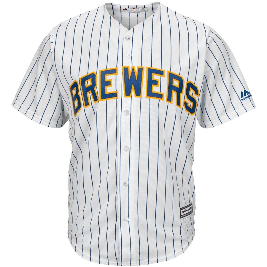 Christian Yelich Milwaukee Brewers White Big & Tall Alternate Cool Base Player Jersey