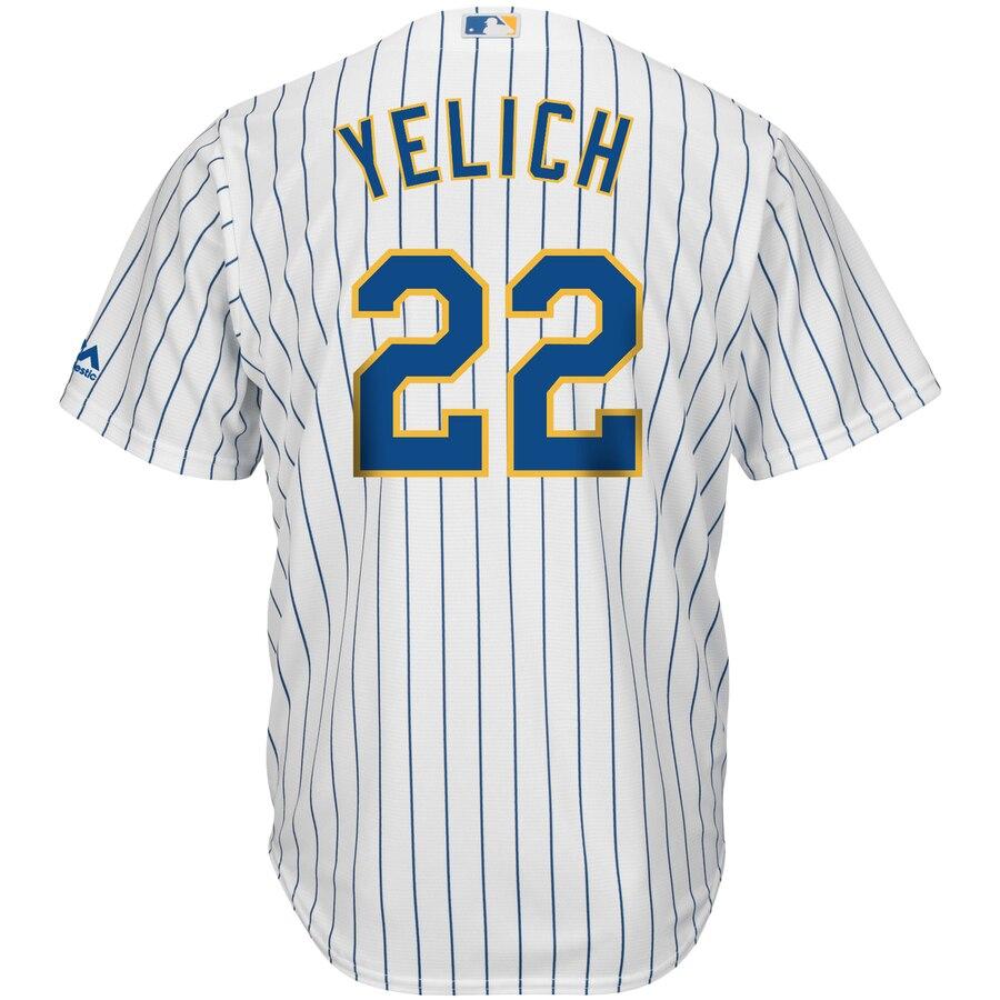 Christian Yelich Milwaukee Brewers White Big & Tall Alternate Cool Base Player Jersey