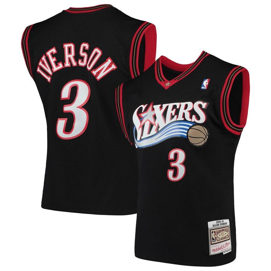 Allen Iverson Philadelphia 76ers Hardwood Classics Swingman Jersey