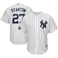 Giancarlo Stanton 27 New York Yankees White/Navy 2019 London Series Cool Base Player Jersey
