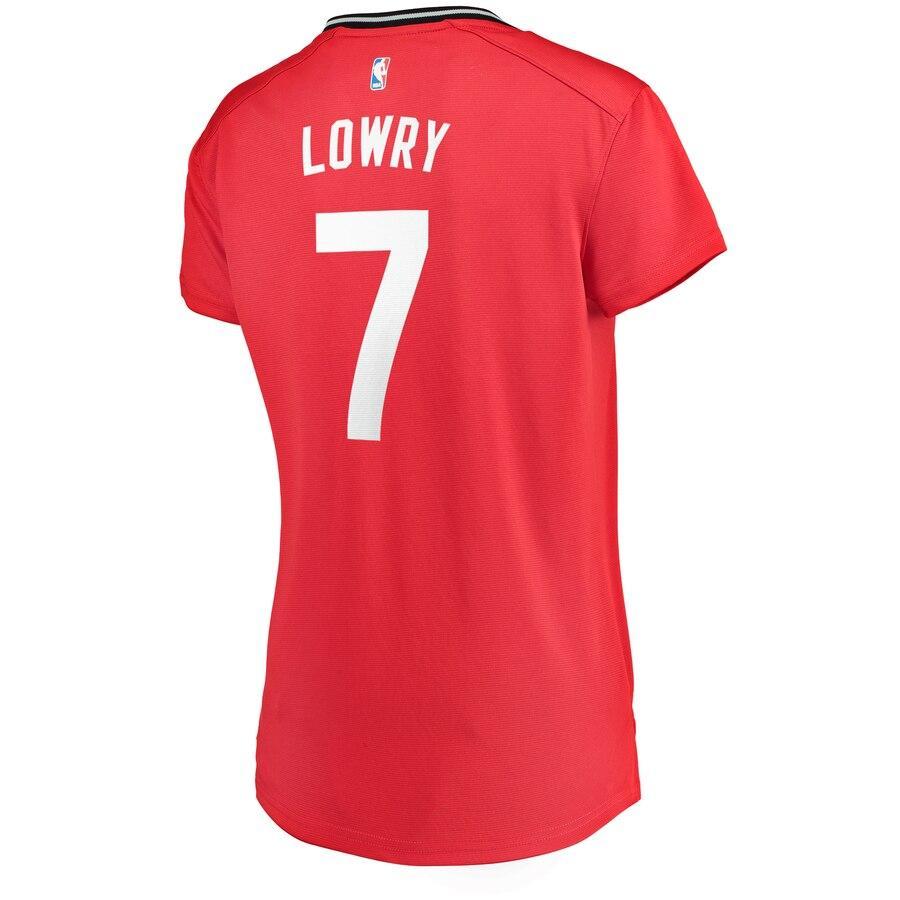 Kyle Lowry Toronto Raptors Women's 2019 NBA Finals Champions Fast Break Replica Player Jersey Red – Icon Edition