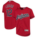 Lindor 12 Cleveland Indians Youth White Home Replica Player Jersey