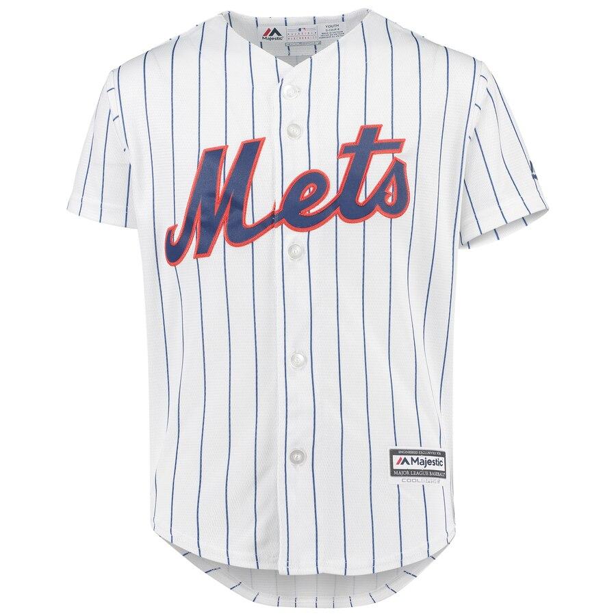Pete Alonso New York Mets Youth White/Royal Home Official Cool Base Player Jersey