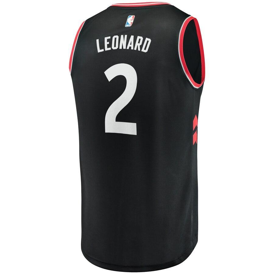 Kawhi Leonard Toronto Raptors Youth 2019 NBA Finals Champions Fast Break Replica Player Jersey Black – Statement Edition