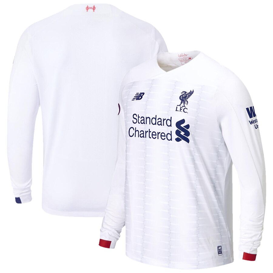 New Balance 2019/20 Away Replica Long Sleeve Jersey – White