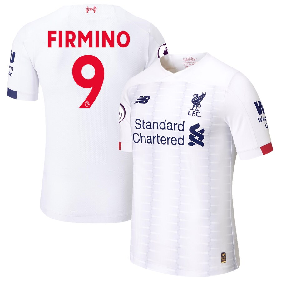 Roberto Firmino New Balance 2019/20 Away Authentic Player Jersey – White
